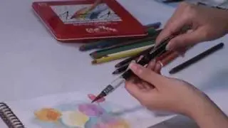 Piston Waterbrush Pen for Watercolor Pencil, Soluble Crayon, Sumi