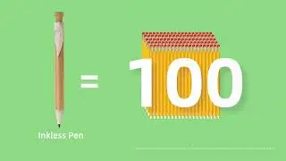 Push action ECO Inkless Pen Everlasting Pencil Infinite Write Pen No Ink Signing Pen