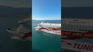 Tunisia Ferry entre port de Marseille  #shorts #tunisia #ferry #marseille
