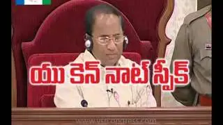 YS Jagan fires AP speaker in the Assembly 19th Mar 2015