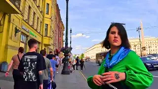 St Petersburg, Nevsky Avenue. Virtual Tour In 4K. City Vibe Of Saint Petersburg 🇷🇺
