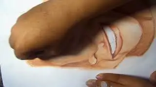 DESENHANDO MATEUS COM L&Aacute;PIS PASTEL SECO  BY: FELIPE ALBUQUERQUE #foco na arte