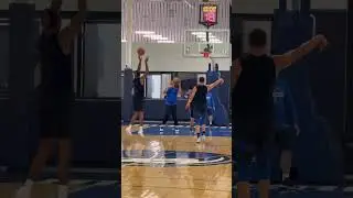 D&rsquo;Angelo Russell and Klay Thompson getting shots up after practice&hellip;. #nba #dallasmavs #mavs