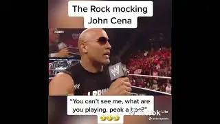 The rock mocking john cena