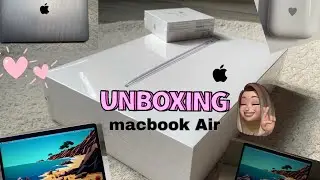 Unboxing Macbook air M1 2020 | Student discount | aesthetic ✨