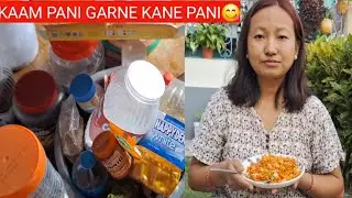 SANIBARKO DIN KITCHEN SAFA GARDAI😇// KAM SANGAI KHANU CHAI XODINDAIN🤭