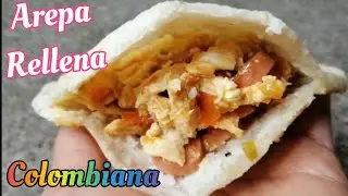AREPA RELLENA COLOMBO VENEZOLANA  #arepasrellenas #arepasvenezolanas #arepascolombianas #recetas