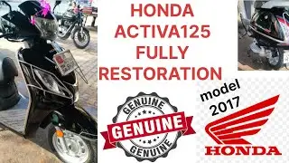 #honda activa125 #fully Restoration/all geniune parts