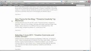 Theme Tour: The Common Blog