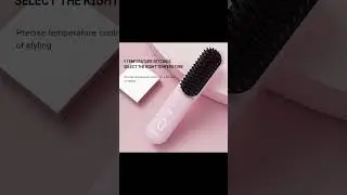 Cordless Hair Straightener Brush 🔥 Mini Flat Iron for Travel ✈️ Fast-Heating & Rechargeable 💁&zwj;♀️✨