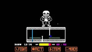rare footage of dsaw fighting sans
