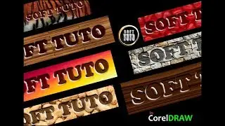 EMBOSSING TEXT ¦ HOW TO ¦ DESIGN IN CORELDRAW ¦ ILLUSTRATION ¦ TUTORIAL ¦ Soft Tuto ¦