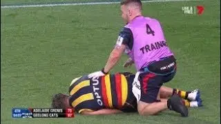Seedsman stretchered off