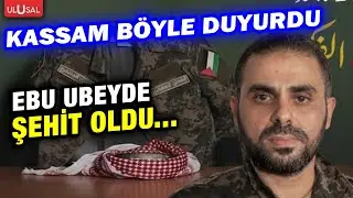 Filistin'in şanlı komutanı Ebu Ubeyde şehit oldu... Kassam şehadeti bu video ile duyurdu