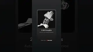 Autumn Joy- 2 AM thoughts