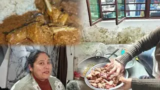 Chulhe me bnaya chicken 🐔#viral#family vlog#vvlog#tastychicken#viralvideo#❤️❤️