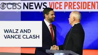 Tim Walz and JD Vance clash in first vice-presidential debate