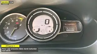 Megane 3 / Fluence Motor Yağ Seviyesine Gösterge Panelinden Bakalım