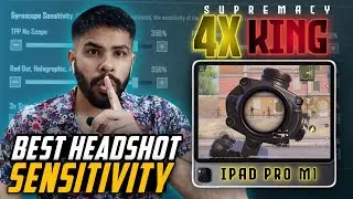 Finally 4X Scope Supremacy Revealed | 4x Gyro Zero Recoil headshot Sensitivity for All Apple Devices
