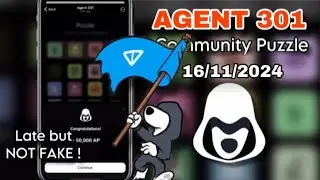 Agent 301 - 16/11/2024 Puzzle today | Community Puzzle Agent 301 solved [No Fake Tasks]