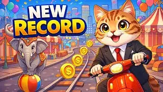 CAT RUNNER GAMEPLAY | NEW RECORD | HIGH SCORE | SUBWAY SURFERS #subwaysurfers #catgames #catrunner