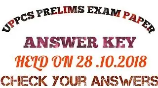 UP PCS Pre exam solved paper 2018 hindi medium
