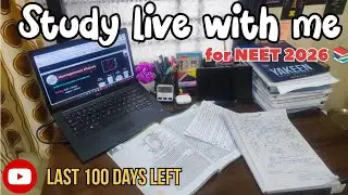 NIGHT STUDY SESSION 📚 let's study together #Neet2026 #mission100days