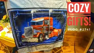 COZY GIFTS! | My Trucking Life | Vlog #2741