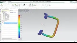 Siemens Nx CAD tutorial structural simulation :Door handle NASTRAN NX siemens