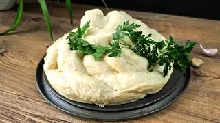 How to make beautiful knitted garlic bread | Soft bread recipe!