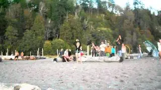 People are greeting to the sunset!lol