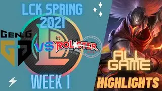 GEN vs KT Highlights ALL GAMES | LCK Spring 2021 Week 1 | Gen G vs KT Rolster | ALL GAMES