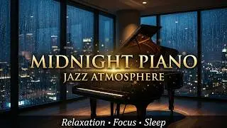 Midnight Rain in a Luxury Suite  1 Hour Premium Piano for Deep Sleep