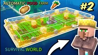 || Minecraft ||  Automatic food farm in my survival world episode 2 || #2  #minecraft ||