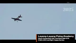 {SUPER RARE LOW OVERFLIGHT} 24/10/2025 LLFA Game GB1 Gamebird 9M-GTR LOW overflight Happy Garden