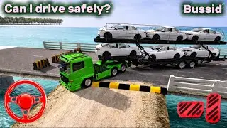 Hino Huge Truck Carrying Cars Gameplay in Indonesia Bus Simulator game🚛🔥| BUSSID Truck & vehicle Mod