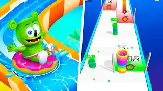 Max Level Gummy Bear Aqua Park vs Slinky Hop 3D Gameplay - 1⭐Android Walkthrough Gameplay