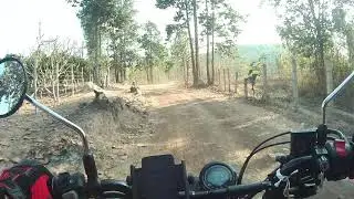 Part B Honda Ct 125 with Eken H6S getting to single track trails in Northern Chiang Mai, Thailand