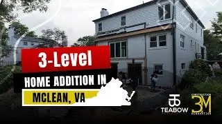 6,000 lb Steel Beam Installation in McLean, VA | 3-Level Home Addition Project