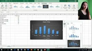 Constructing Histogram, Pie chart and Line chart in Microsoft Excel