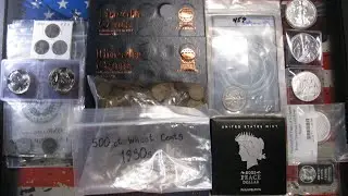 wheatie hunt, albums giveaway- silver sale-2023 Peace Dollar,1987 ASE, others- #giveaway