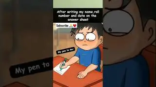 Exam times 😂 #exam #students #school #funny #shorts #cartoon #animationstories #friends