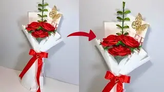 #tutorial Haz este bonito ramo de 3 ROSAS ETERNAS 🌹 2026 / Mery Create 