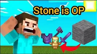 Minecraft But stone drops OP items @devilatozgaming16 #minecraft 