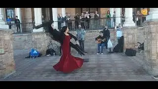 Flamenco en Plaza España, Sevilla