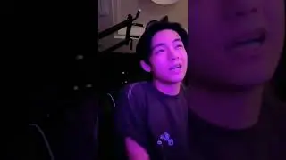 His voice on live😍😌 #v #bts #btsmember #kpop #taetae #btsshorts #kimtaehyung #taehyung #shorts