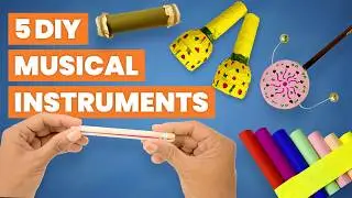 5 DIY Musical Instruments - Easy Tutorial