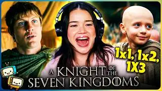 A KNIGHT OF THE SEVEN KINGDOMS 1x1, 1x2 & 1x3 Reaction! | Game of Thrones | HBO Max