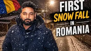 Romania first snow fall 2026 new short vlog punjabi in romania #vlogs sidhu moose wala legend