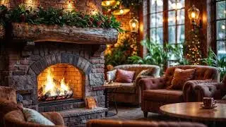 🔥 Cozy Fireplace 4K • Crackling Fire Sound • Sleep • Study • Relaxing Ambience